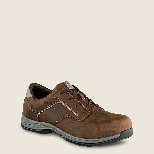 Red Wing Oxford Erkek - Comfortpro - Safety Toe - Kahverengi - 94XJUGLIB